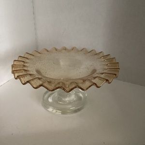 Vintage Controlled Bubble Vase, Candy Dish, Controlled Bubble Bowl